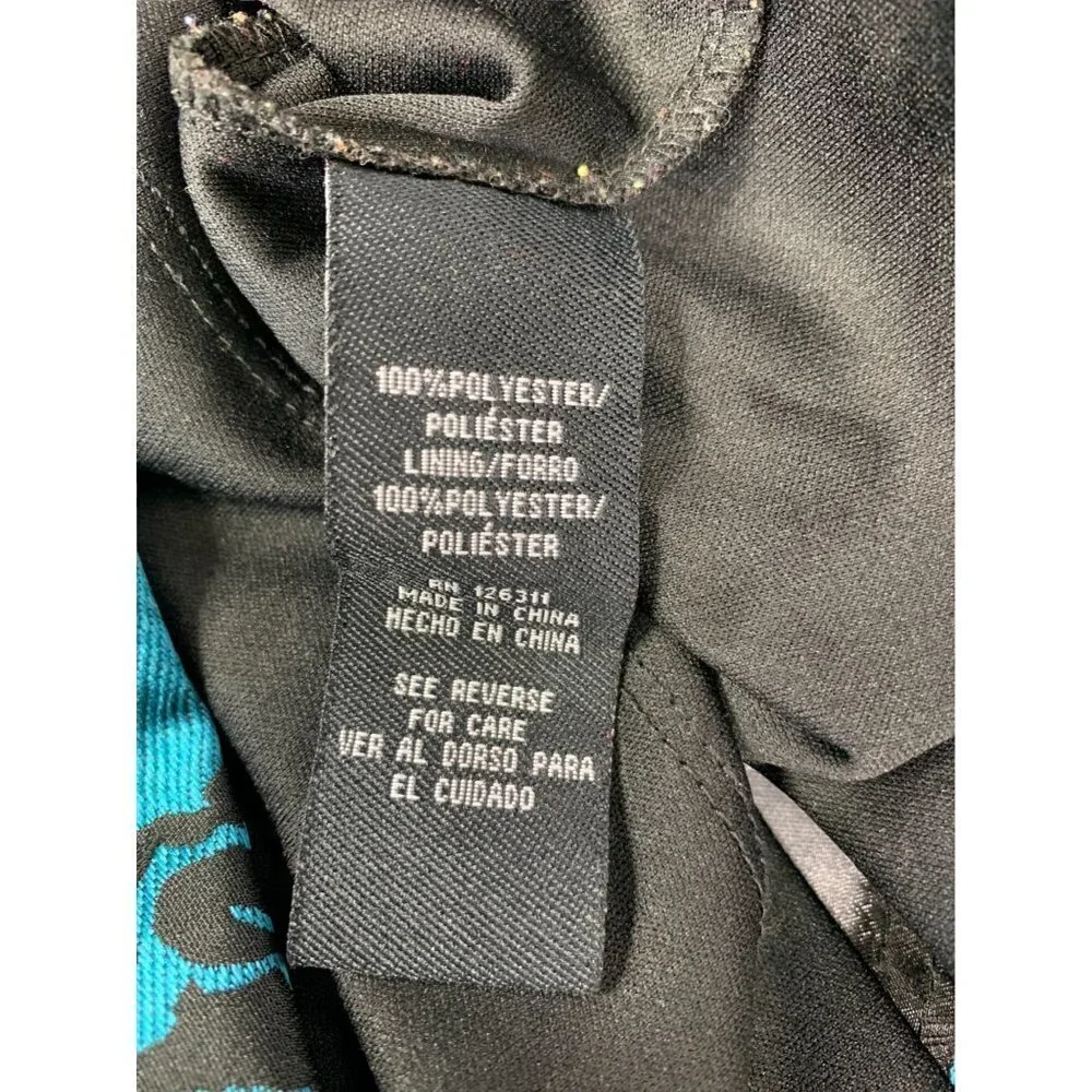 RN Studio Girls  Black & Turquoise Dress